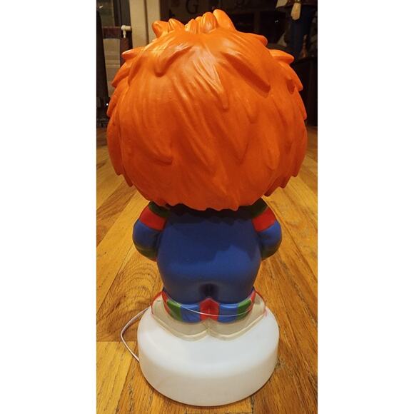 Gemmy Chucky Blow Mold 12" Halloween Decor Childs Play Universal Studios Lighted - Picture 6 of 9